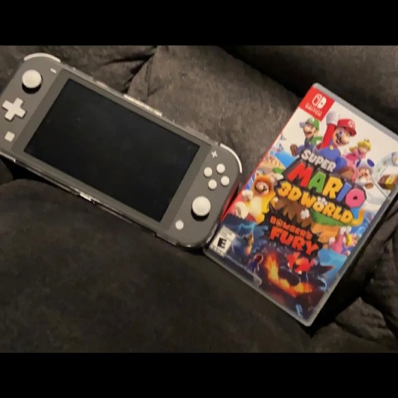 Nintendo Switch Lite with Super Mario 3D World + Bowser's Fury